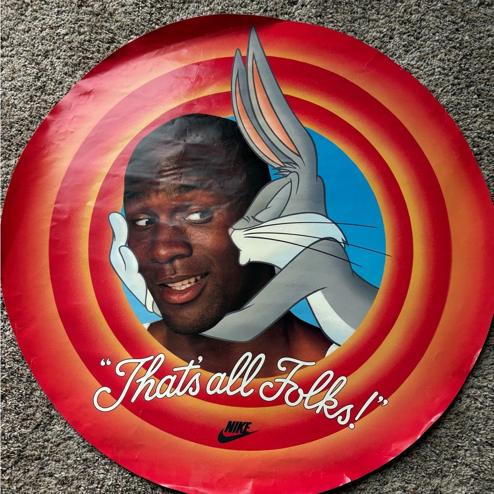 Micheal Jordan and Bugs Bunny Poster